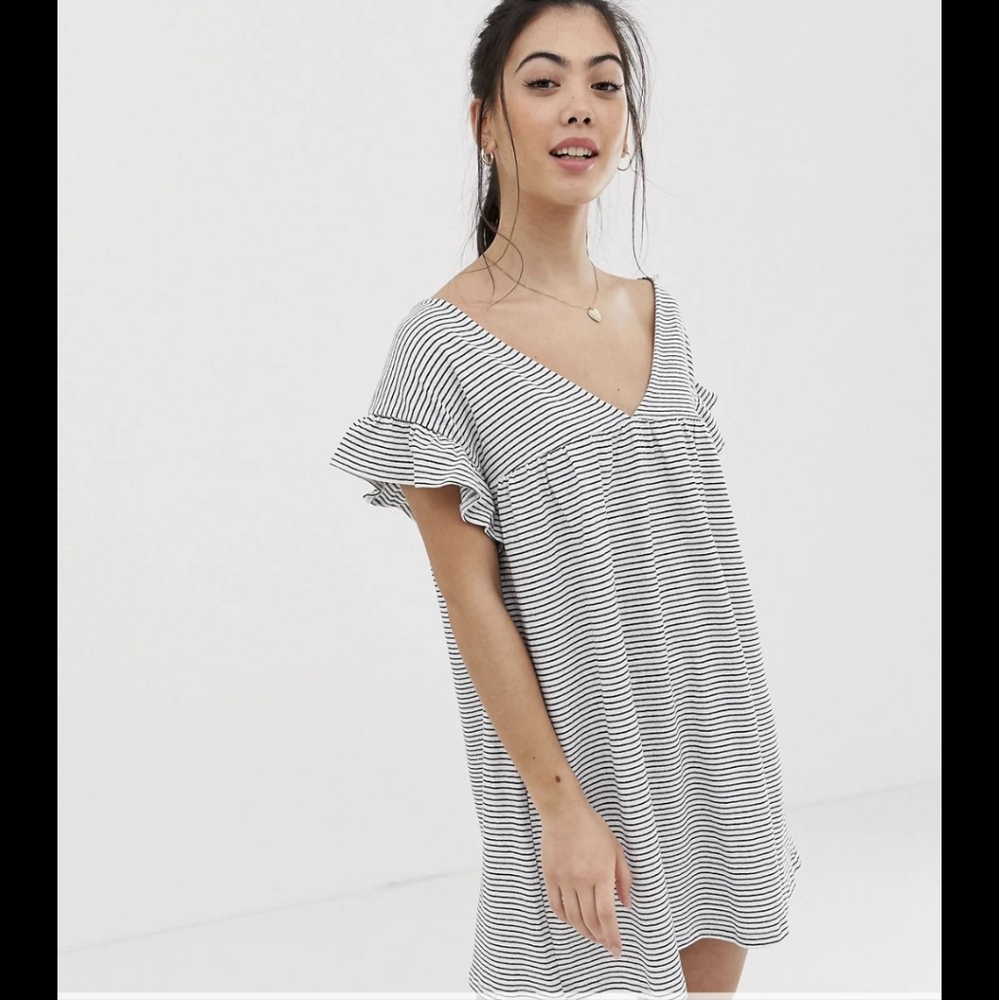 EUC Asos Stripe Reversible Mini Dress
